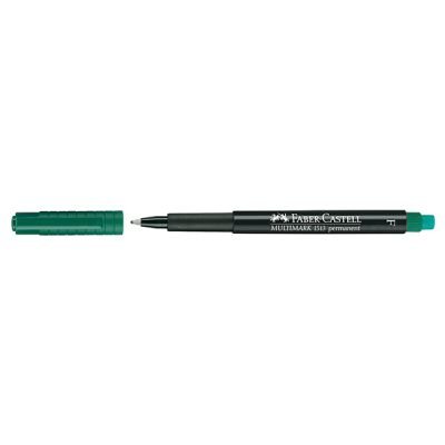 Универсален перманентен OHP маркер Faber-Castell 1513 F 0.6 mm Зелен